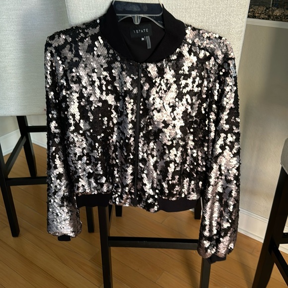 1 State sequin jacket size medium NWOT - Picture 1 of 6